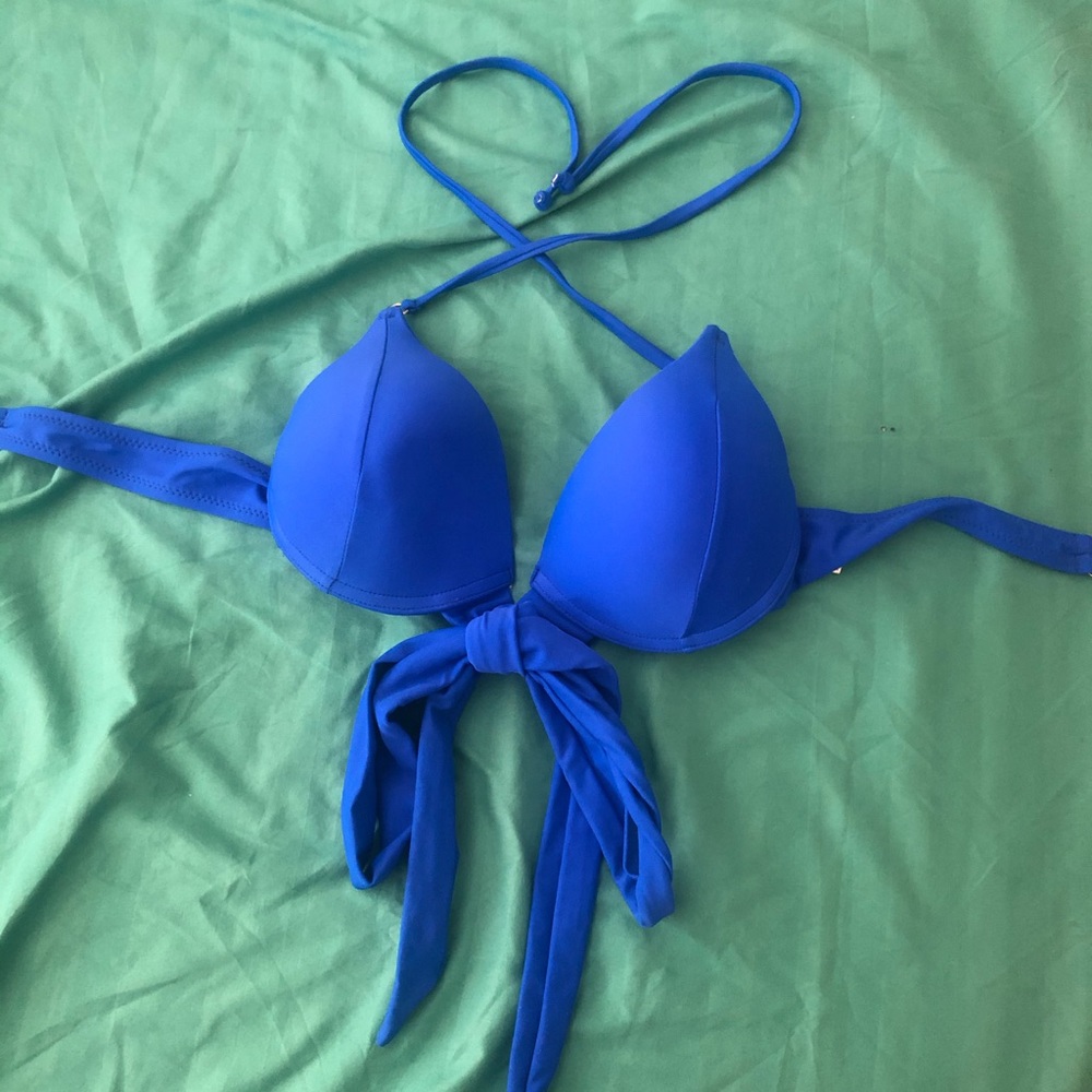 Blue Bikini Top